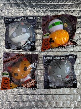 Cutie Creative Luna Monster Doll Squishy Complete Set 4 Pack New